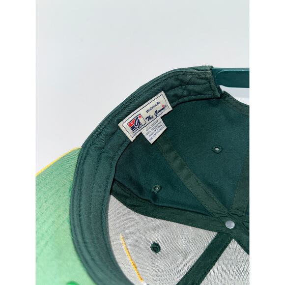 Vintage Oregon Ducks The Game Snapback Hat UO Green Yellow - Picture 6 of 6